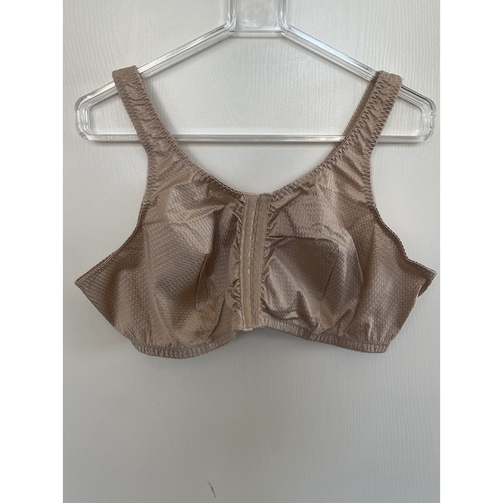 NEW Leading Lady 151 Marlene Wireless Front Closure Comfort Bra Beige 50B/C/D